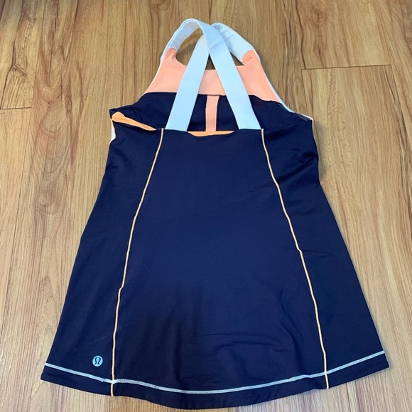 Lululemon Spin It To Win It Tank White & Navy - Picture 5 of 8